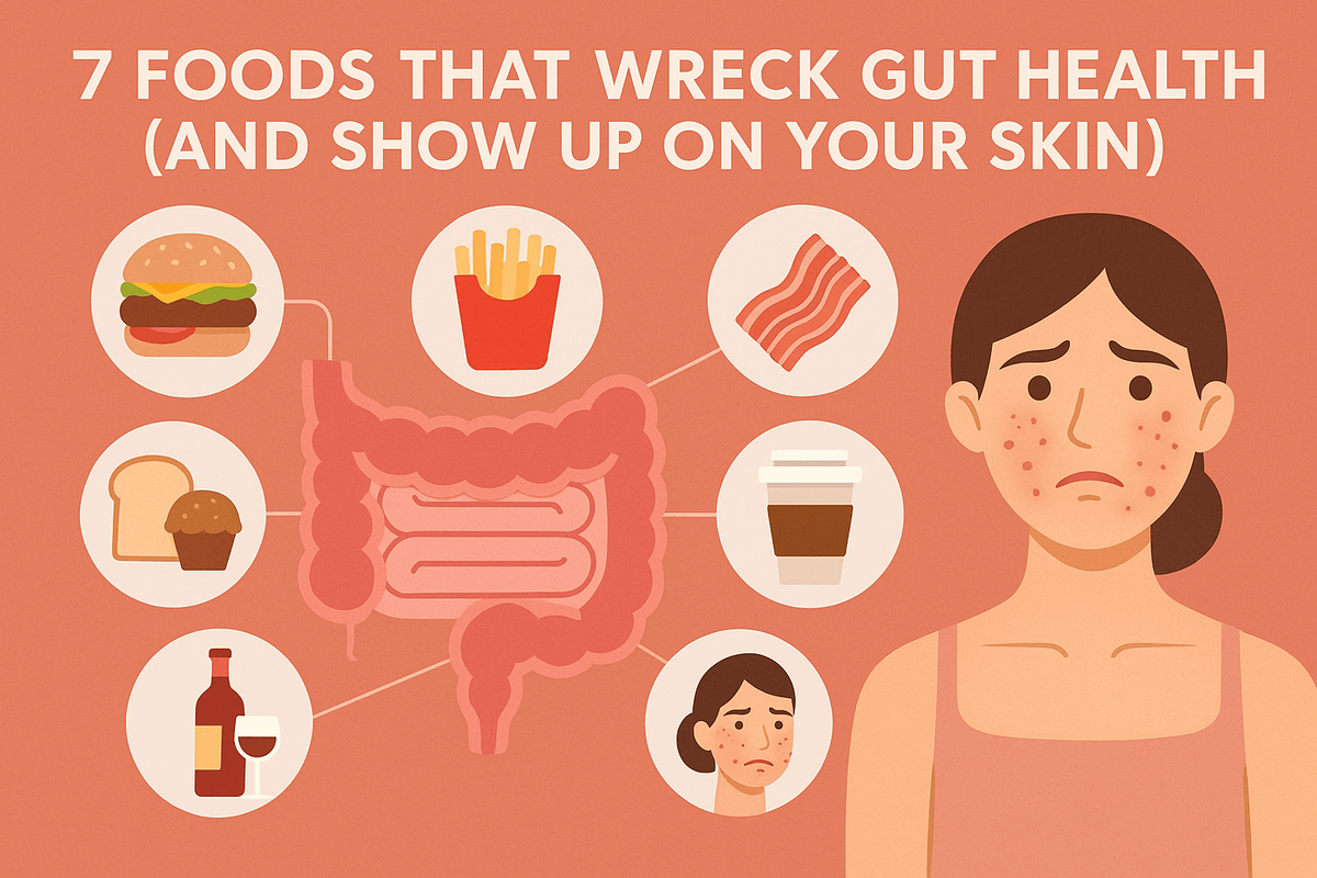 Foods Destroy Gut Skin Health